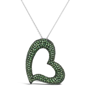 Tsavorite Heart Pendant