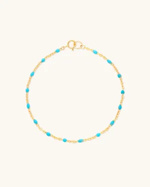 Turquoise Candy Chain Bracelet