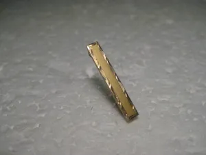 Vintage Pair of 10kt Gold Art Deco Bar Brooches, C-Clasp, 1" long, .78 gr. early 1900's