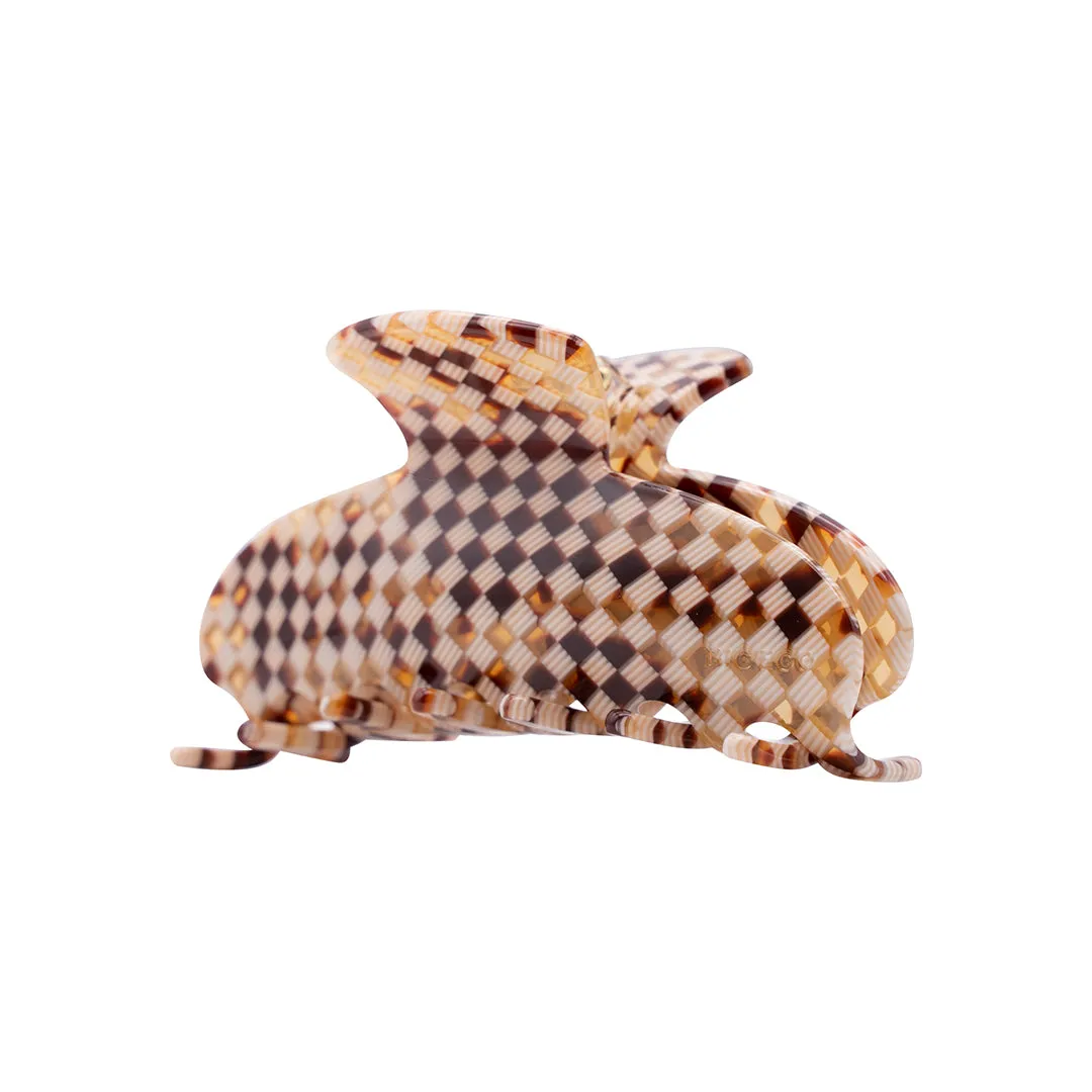 XL 90'S CLIP AMBER BROWN CHECKER