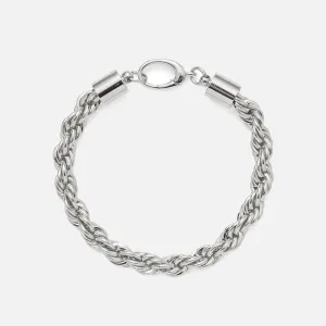 XL Rope Chain Bracelet in Silver