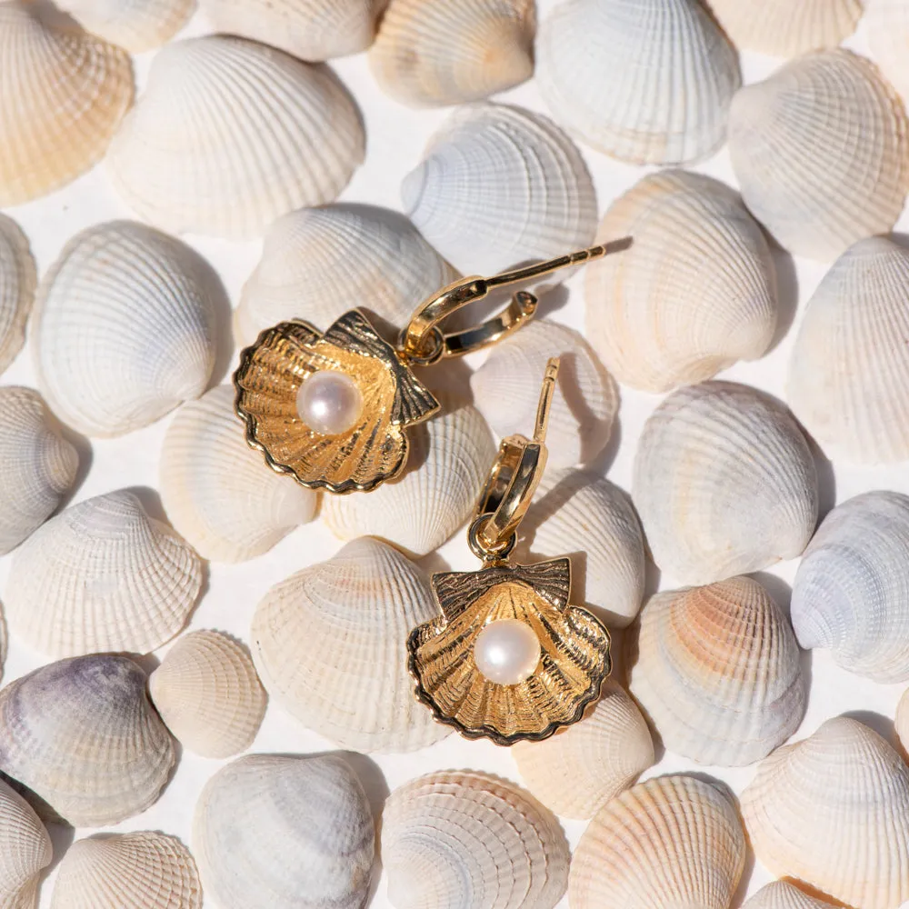 Zoe & Morgan x Walker & Hall Camino Pearl Earrings - Gold Vermeil
